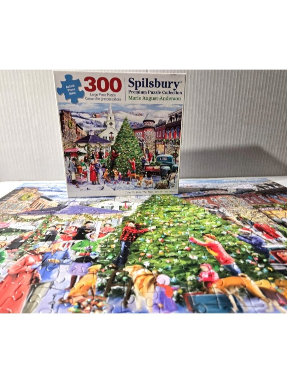 Spilsbury TIME TO TRIM THE TREE Christmas Jigsaw Puzzle 300 pcs August-Anderson